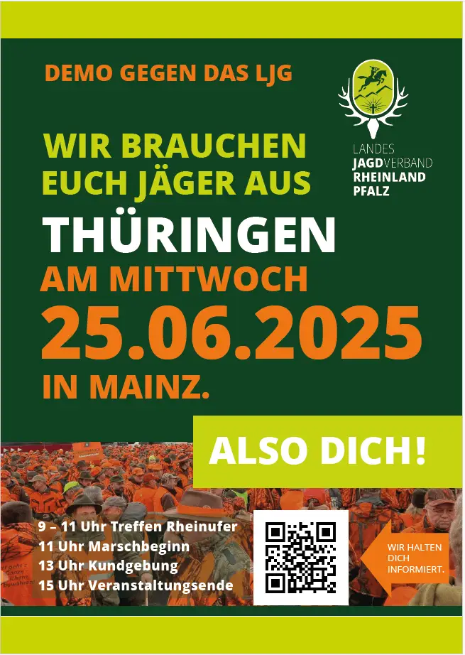 Landesjagdgesetz in der Kritik – Großdemo in Mainz