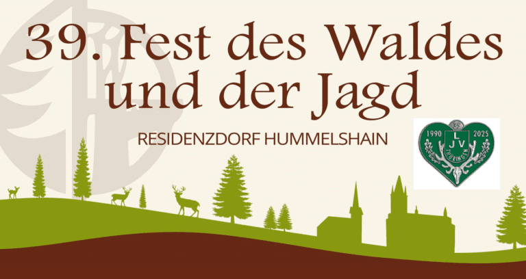 Flyer zum 39. Fest des Waldes und der Jagd