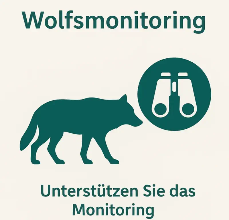 flyer zum Wolfsmonitoring