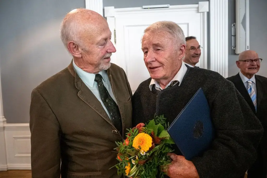 Auszeichnung - Ehrung zweier jagdlicher Persönlichkeiten in Thüringen- Kurt Klameth und Klaus Sträßer