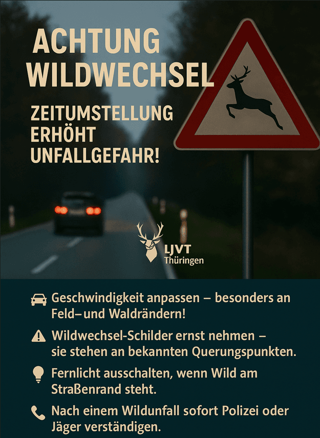 Flyer Achtung Wildwechsel 2025