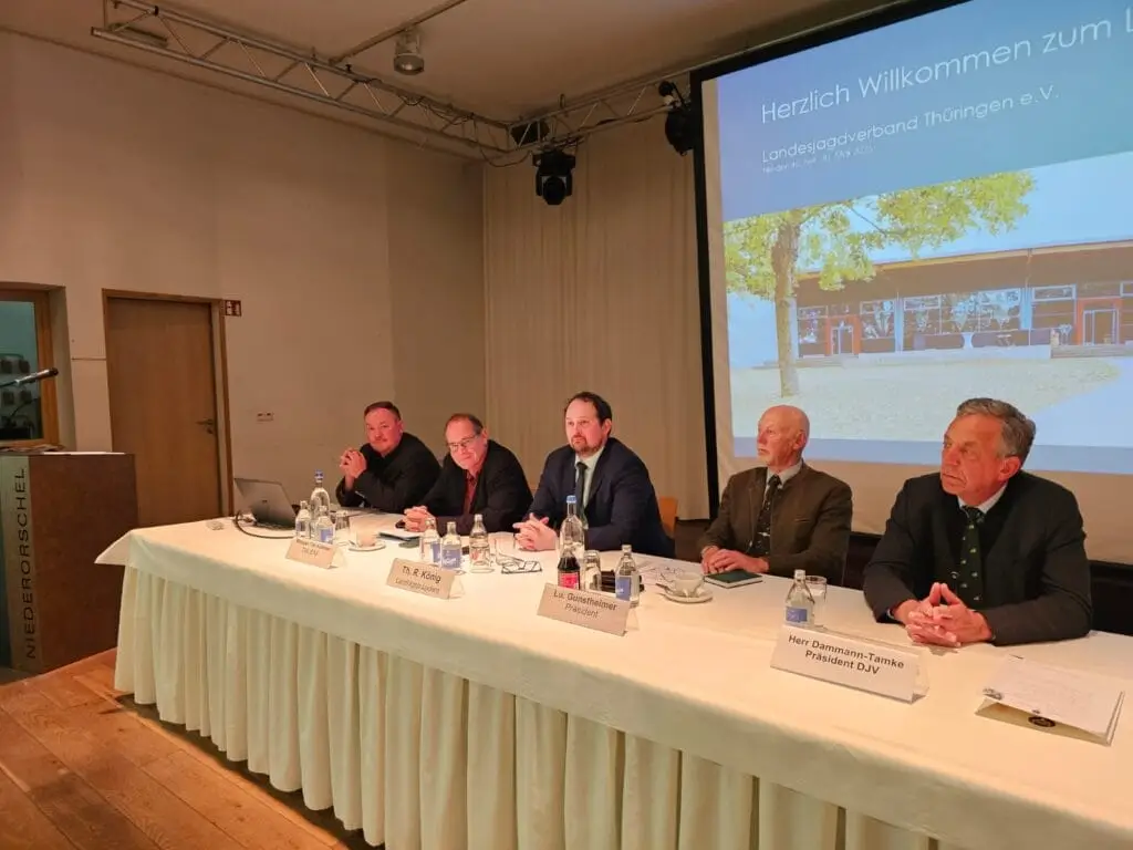 Das Podium 35. Landesjägertag in Niederorschel: