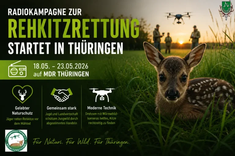 Teaserbild zur Radiokampagne Rehkitzrettung 2026