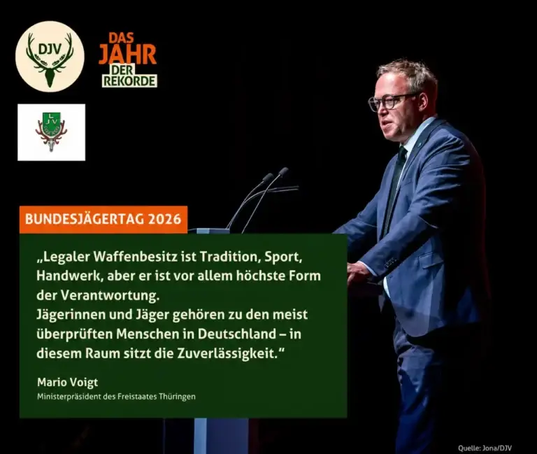 Mario Voigt beim Bundesjägertag 2026