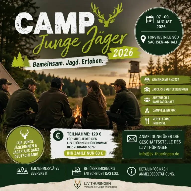 Poster zur Veranstaltung Camp junge Jaeger 2026