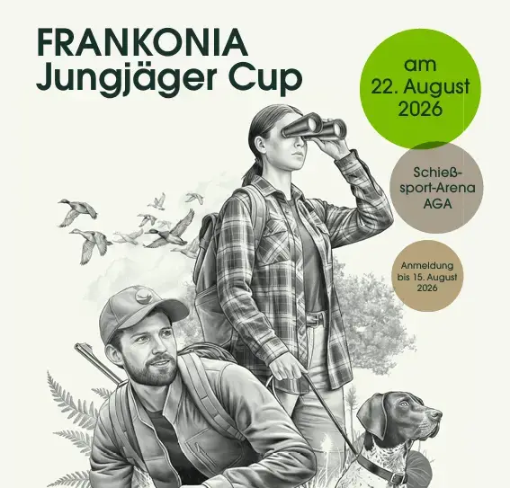 Flyer zur Ausschreibung zum Jungjägercup in AGA am 22.08.2026