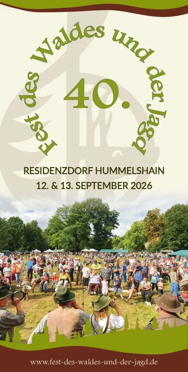 Poster zu: 40. Fest des Waldes und der Jagd in Hummelshain