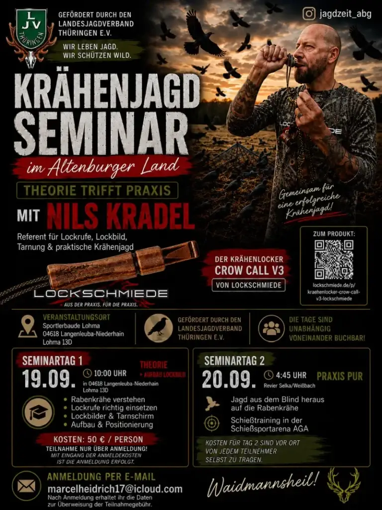 Poster zum Krähenseminar im Alteburger Land