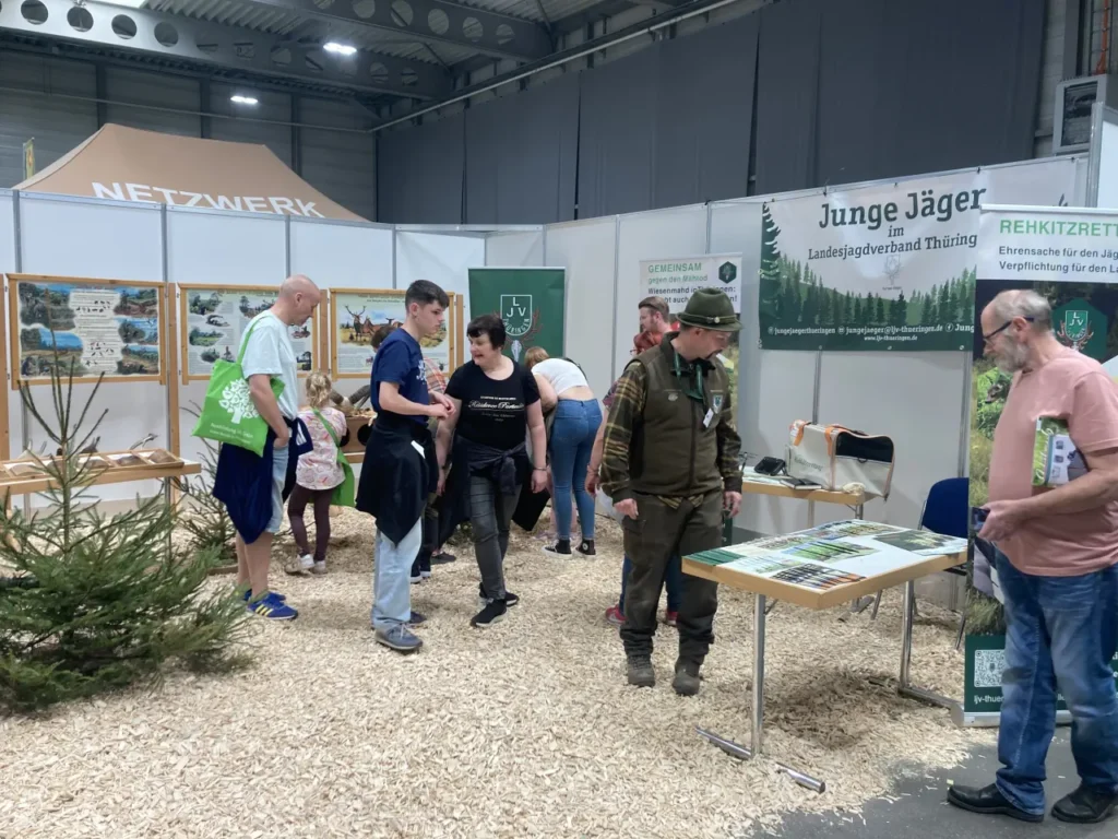 das Bild zeigt unsern Stand bei den Grünen Tagen Thüringen